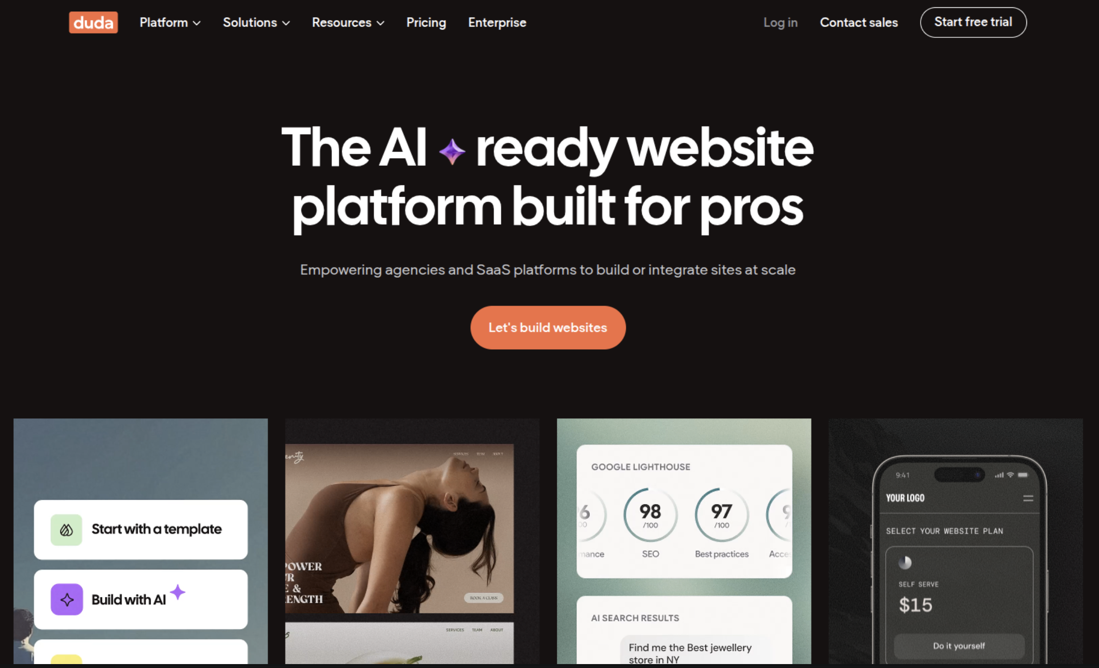 UTM tracking dashboard for Duda agencies