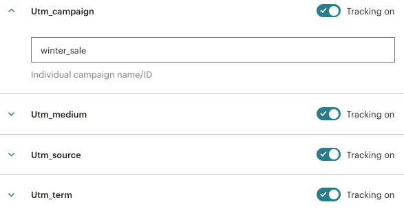 UTM email attribution dashboard for Mailchimp campaign tracking