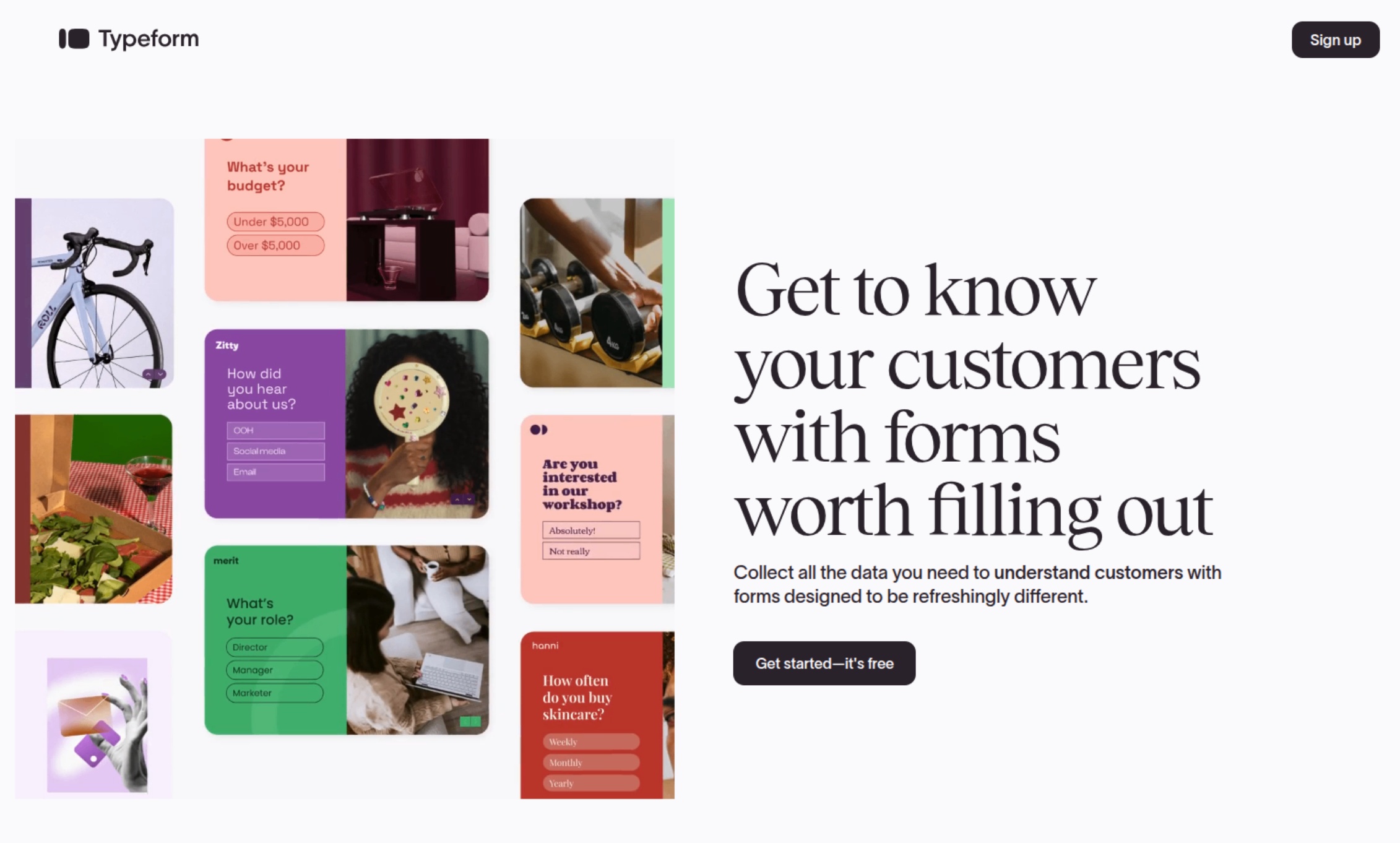 UTM interactive tracking dashboard for Typeform experiences